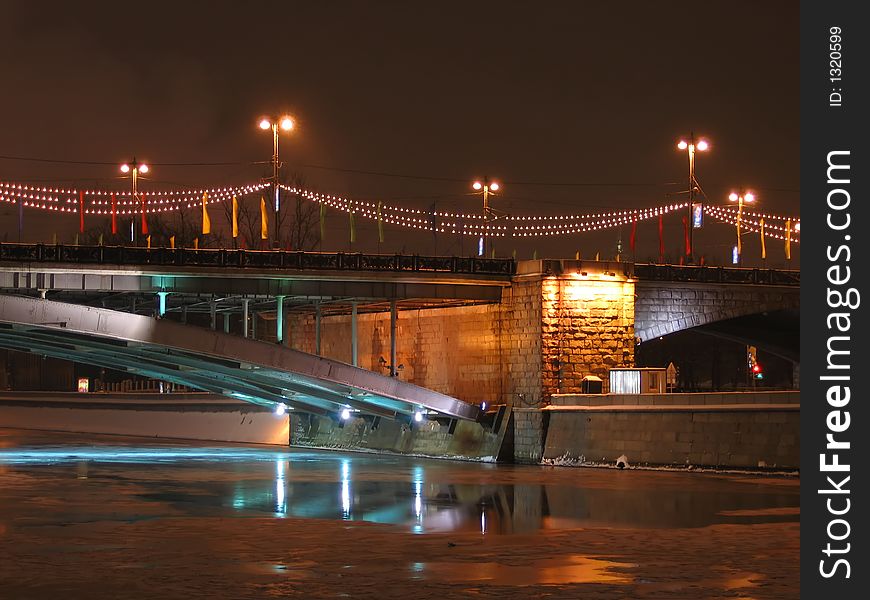 A Bridge In Evening Illumination