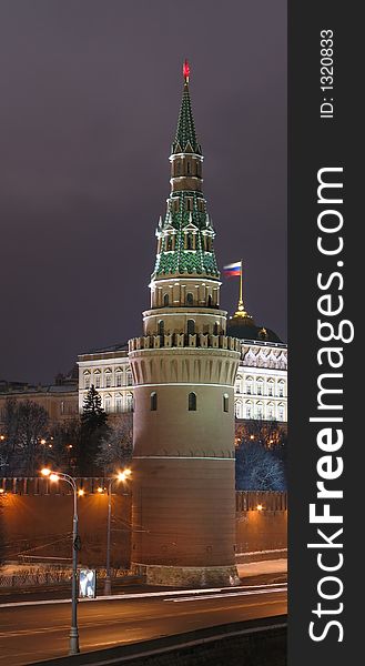 The Vodovzvodnaya Tower of Moscow Kremlin