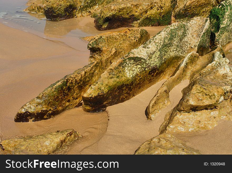 Natural rock forms made by the ocean. Natural rock forms made by the ocean