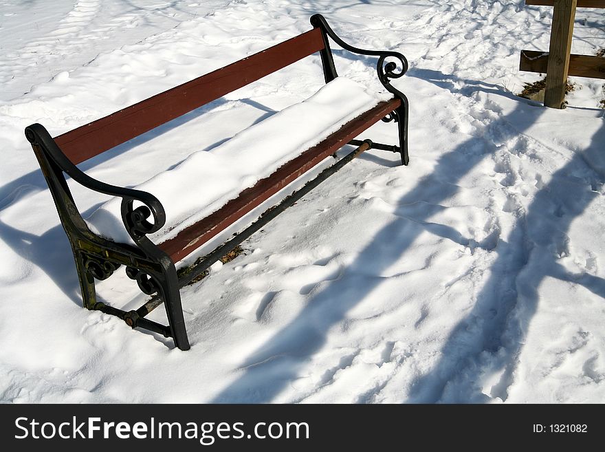 Winter bench