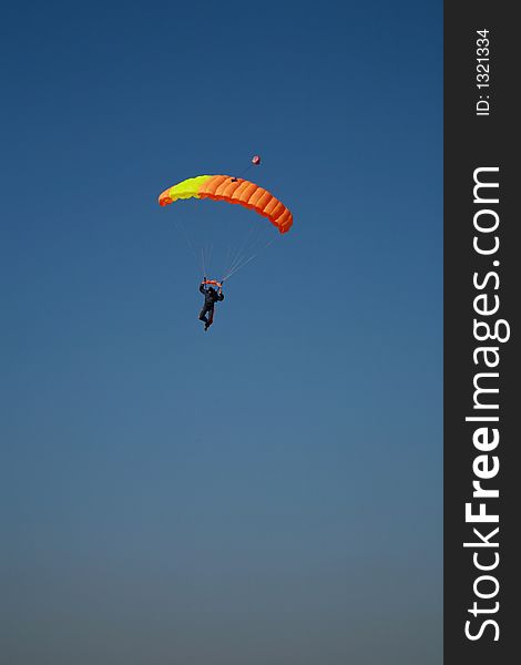 Sky Diving - Concept of Extreme Sports. Sky Diving - Concept of Extreme Sports