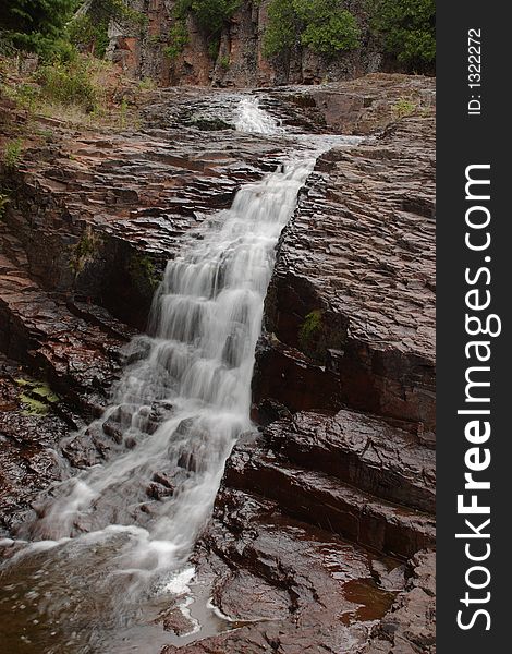 Waterfall on the Split Rock River - Superior Hiking Trail. Waterfall on the Split Rock River - Superior Hiking Trail