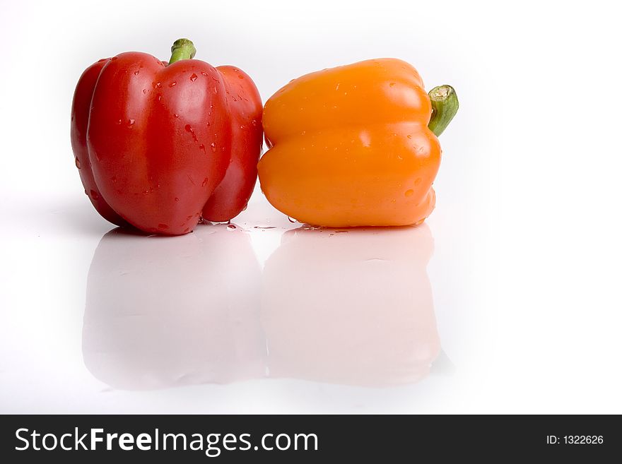 Orange And Red Pepper