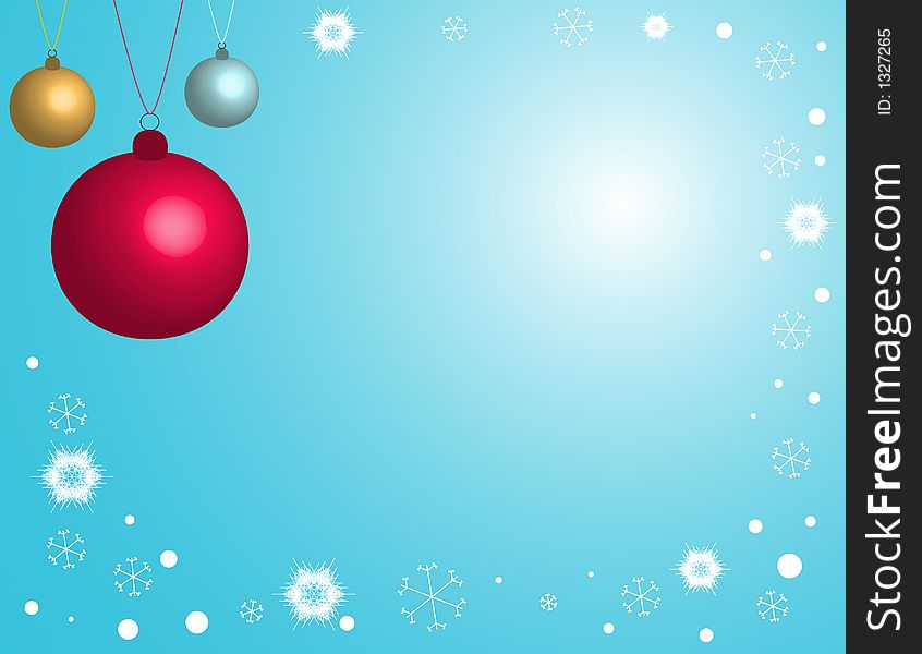 A christmas vector design in winter colors