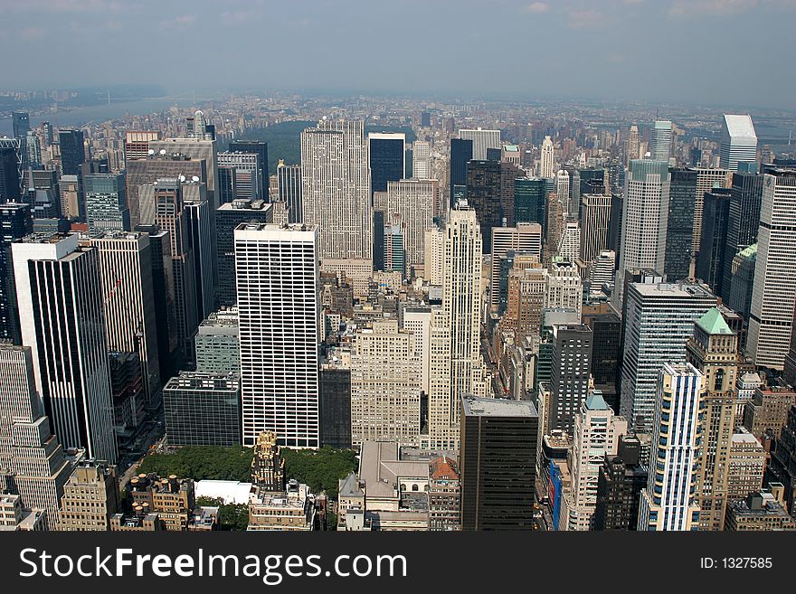 New York City â€“ aerial view from Empire State Building