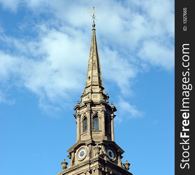 Arlington Street Church Steeple in Boston. Arlington Street Church Steeple in Boston.