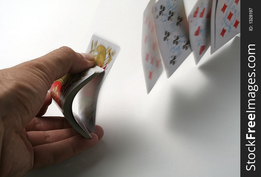 Playing cards tricks focuses