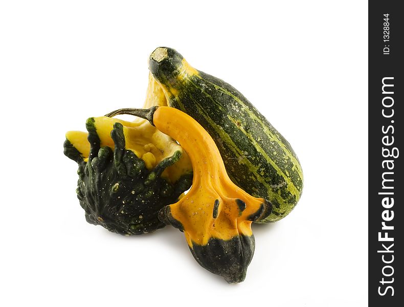 Marrows isolated on a white background
