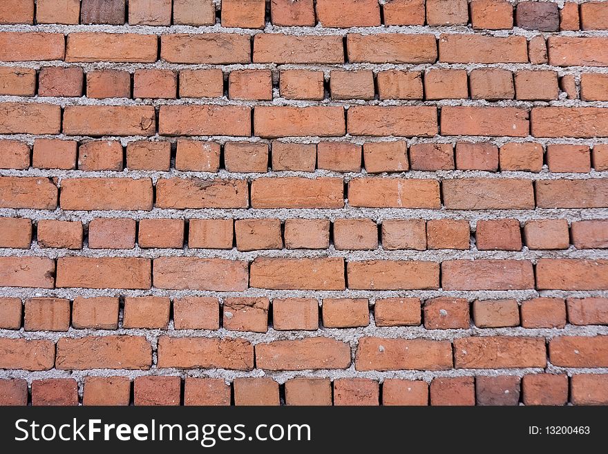 Old Damaged Brick Wall