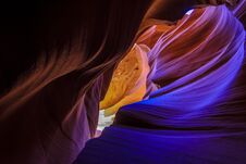 Lower Antelope Canyon In Page, Arizona Royalty Free Stock Photo