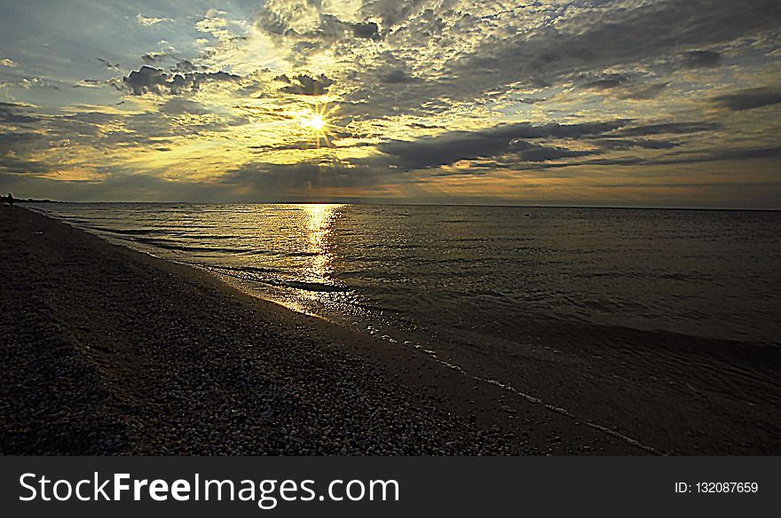 Horizon, Sky, Sea, Shore