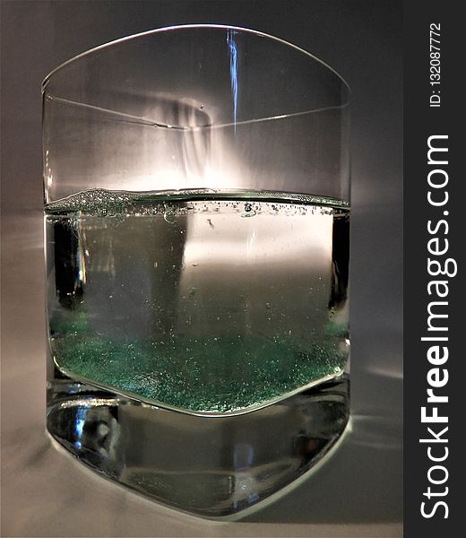 Water, Glass, Reflection, Liquid