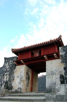 Shuri Castle Gate Zuisenmon Stock Photography
