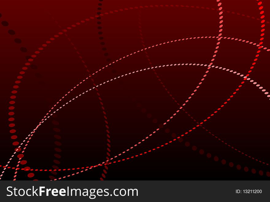 Graphic illustration of Abstract Red