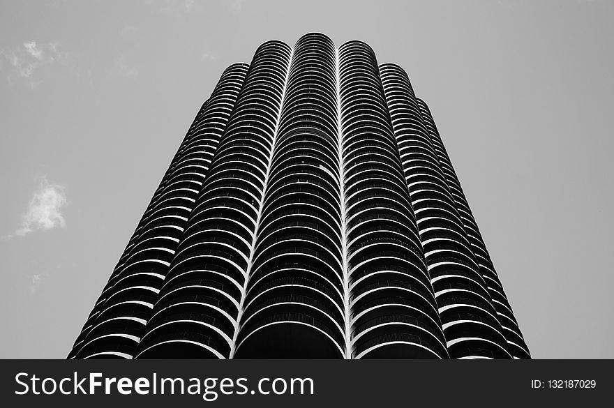 Landmark, Black And White, Building, Skyscraper