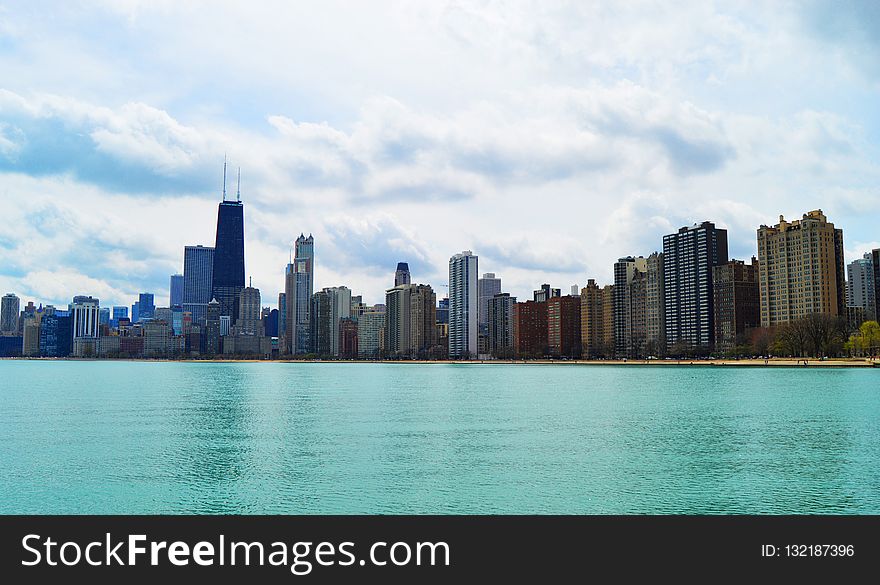 Skyline, City, Daytime, Water