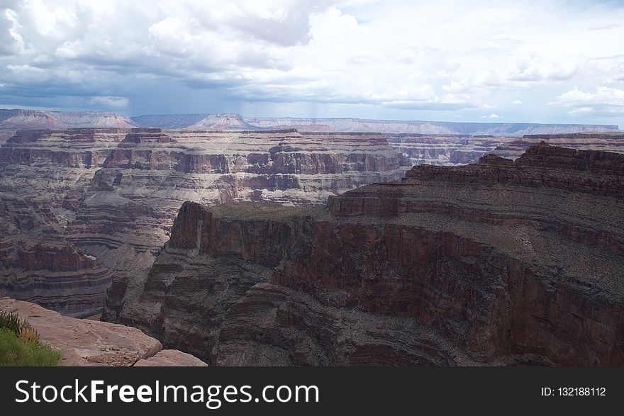 Badlands, Canyon, Escarpment, Sky