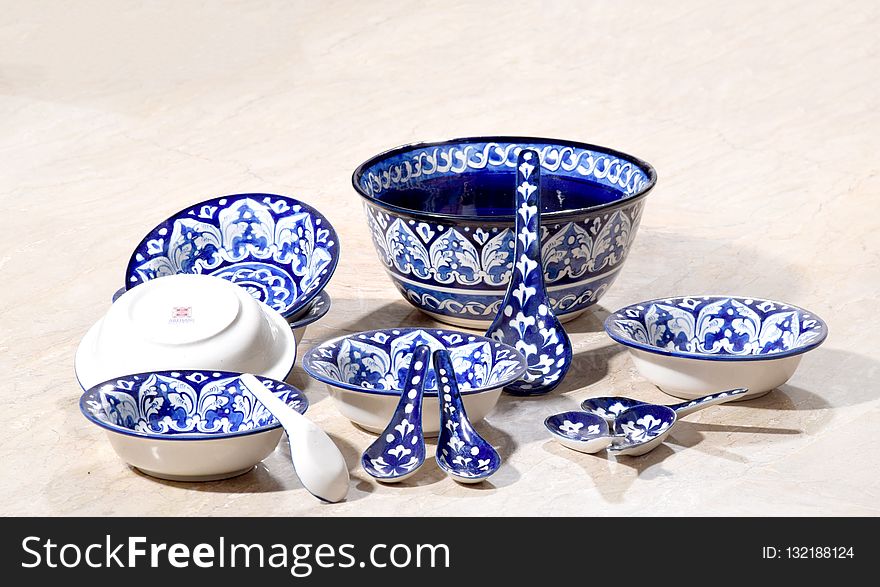 Cobalt Blue, Tableware, Porcelain, Dishware