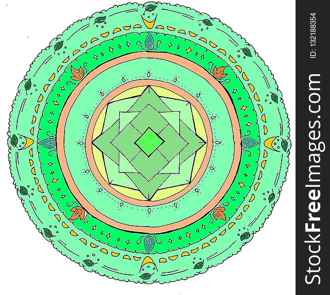 Green, Circle, Sphere, Line