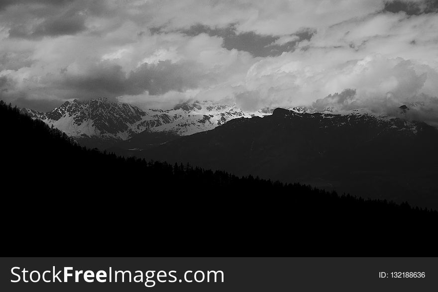 Sky, Black And White, Black, Monochrome Photography