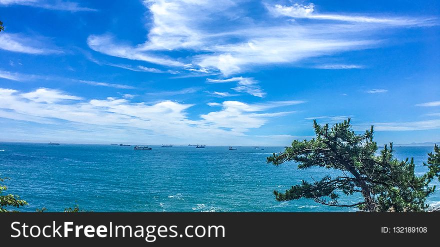 Sky, Sea, Horizon, Coast