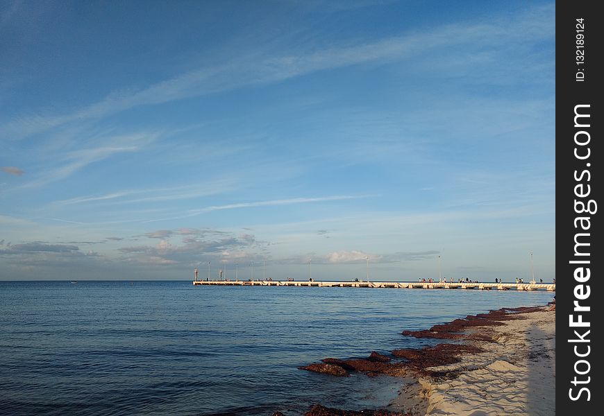 Sea, Sky, Horizon, Shore