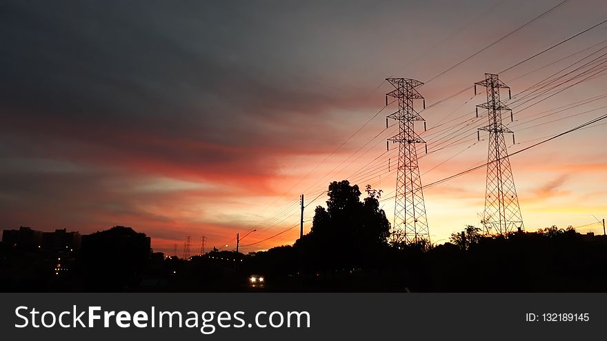 Sky, Electricity, Afterglow, Cloud