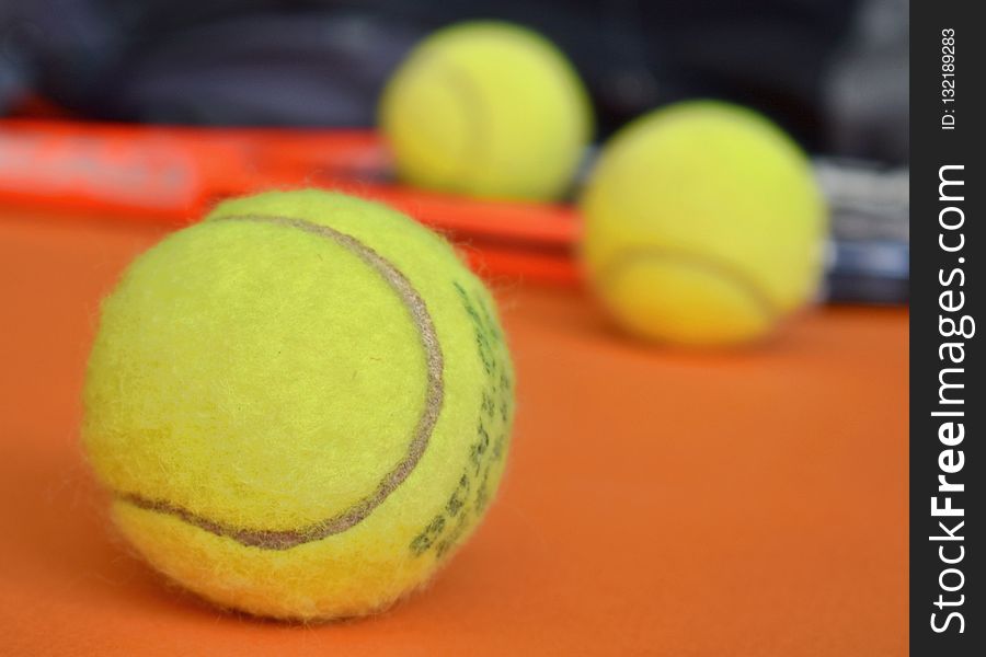 Yellow, Ball, Tennis Ball, Close Up