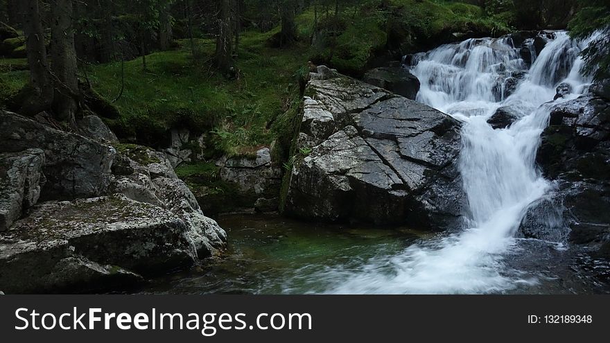 Waterfall, Body Of Water, Nature Reserve, Watercourse