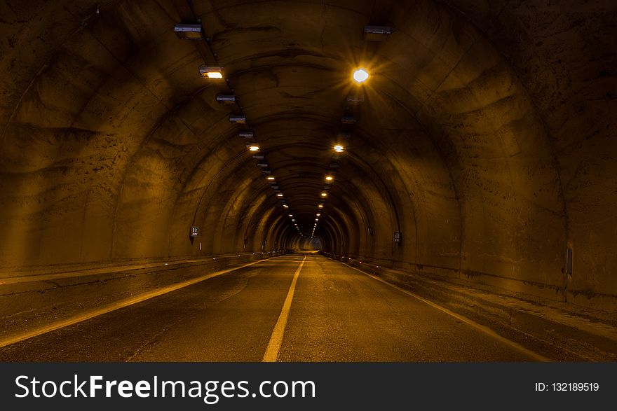 Tunnel, Infrastructure, Light, Atmosphere