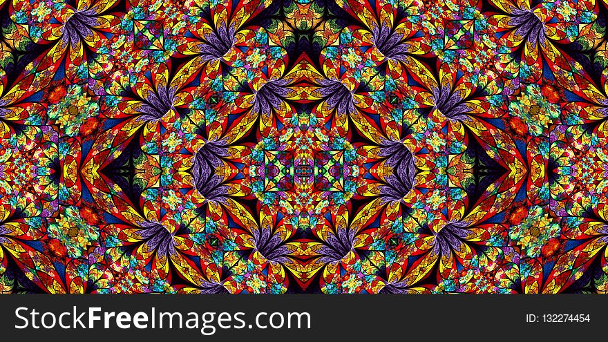 Kaleidoscope, Pattern, Symmetry