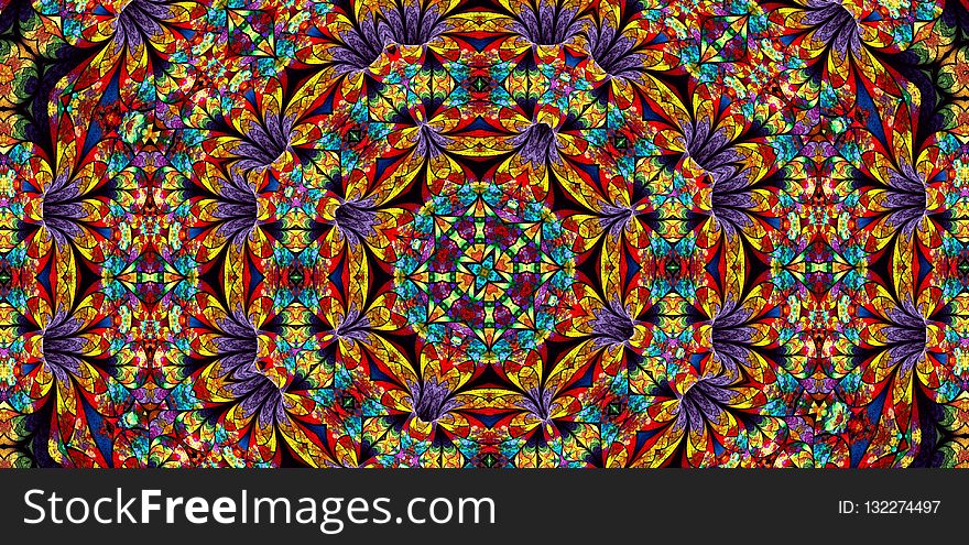 Kaleidoscope, Pattern, Symmetry, Design