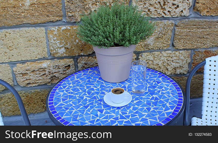 Blue, Majorelle Blue, Water Feature, Water