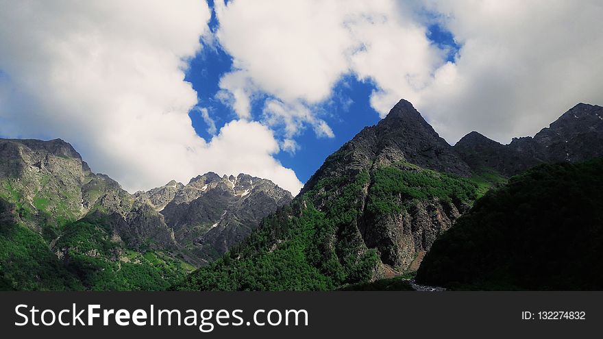 Mountainous Landforms, Mountain, Highland, Nature