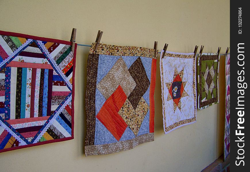 Textile, Patchwork, Material, Quilting