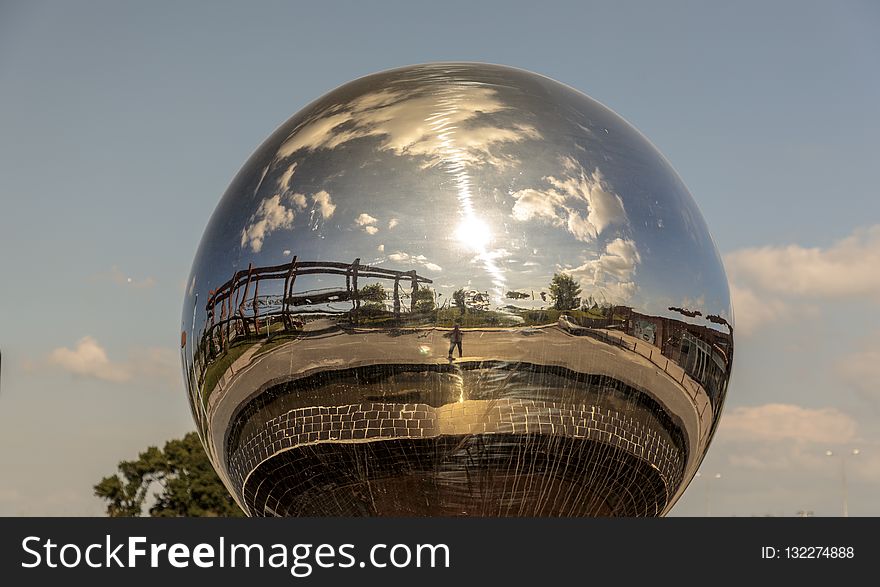 Sky, Reflection, Sphere, Dome