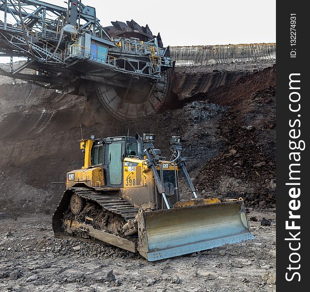 Bulldozer, Demolition, Construction Equipment, Construction