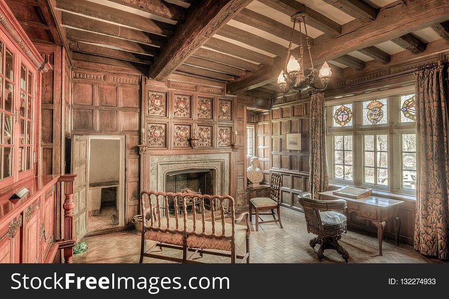Interior Design, Wood, Ceiling, Estate