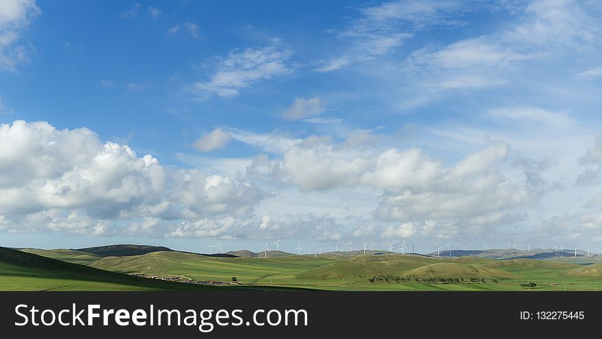 Sky, Grassland, Ecosystem, Field