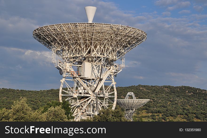 Radio Telescope, Technology, Sky, Observation Tower