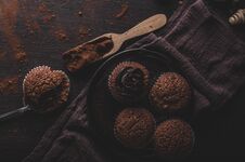 Chocolate Muffins Photography Royalty Free Stock Image