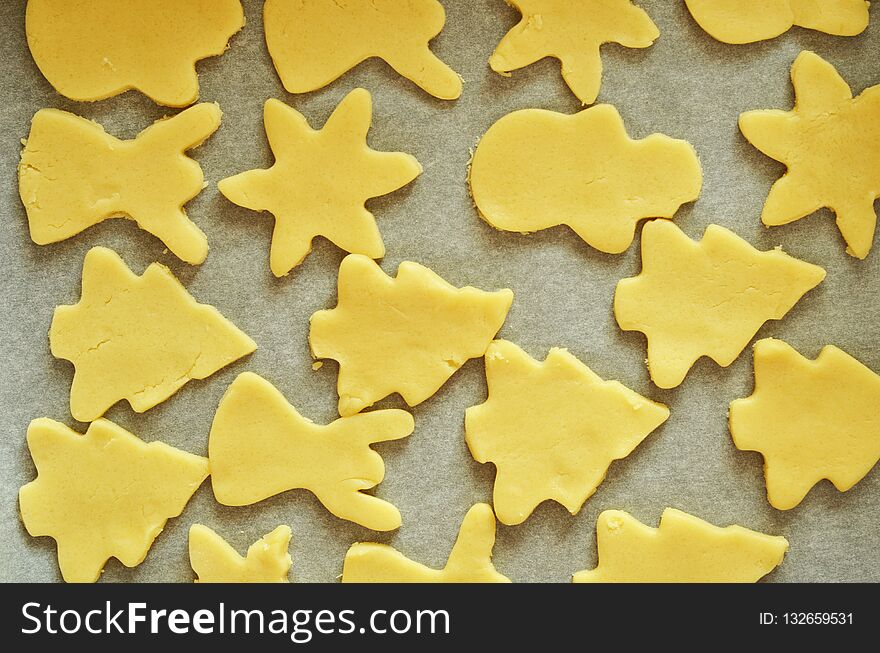 Making gingerbread cookies for Christmas. Holiday season