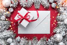 Christmas And New Year Holiday Background. Xmas Greeting Card. Winter Holidays. Royalty Free Stock Photos