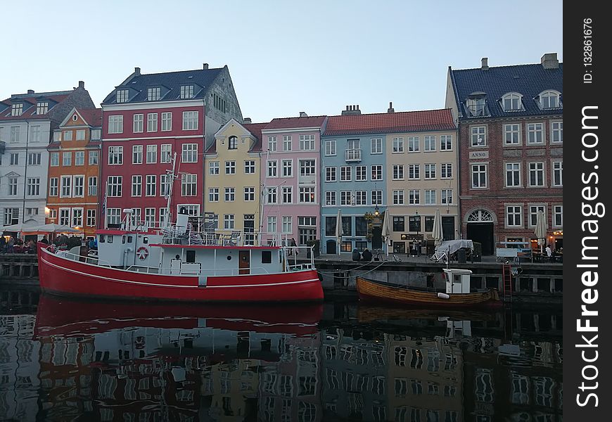 Waterway, Water Transportation, Reflection, Water