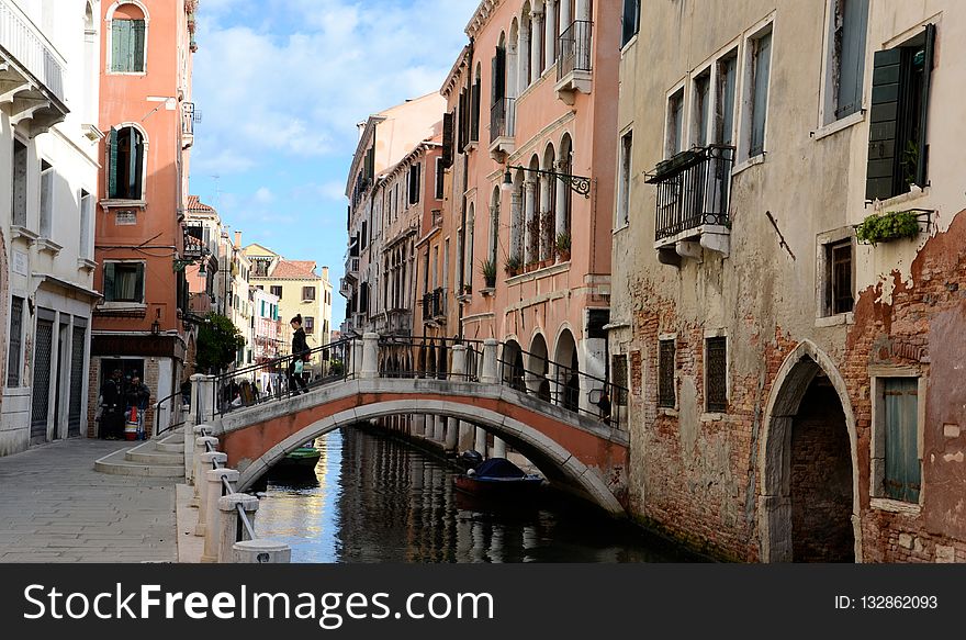 Waterway, Canal, Town, Neighbourhood