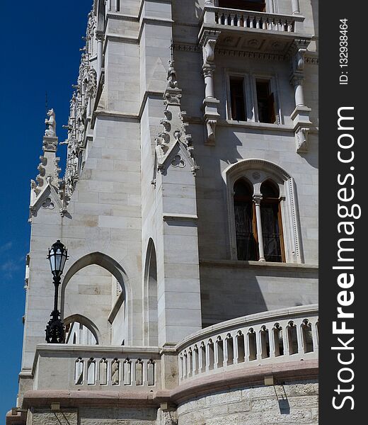 Detail Of The Hungarian Parliament Building In Budapest