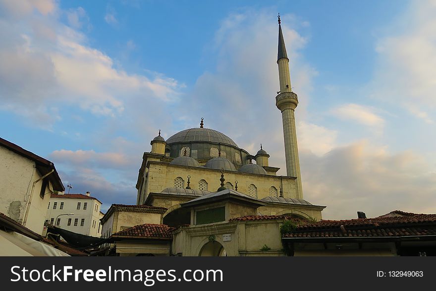 Mosque, Sky, Building, Place Of Worship