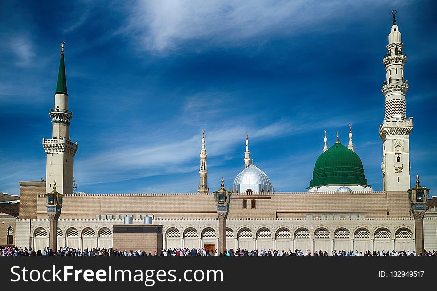 Mosque, Landmark, Place Of Worship, Sky