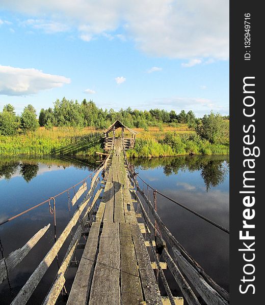 Waterway, Reflection, Wetland, Canal