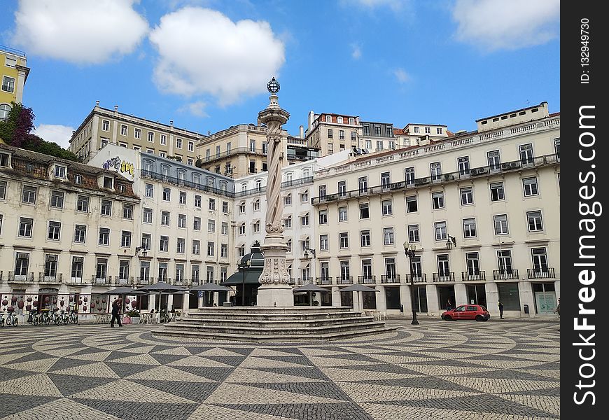 Classical Architecture, Town Square, Plaza, Landmark